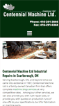 Mobile Screenshot of centennialmachine.com